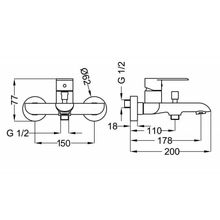 Смеситель для ванны и душа CEZARES FURORE-VM-01-Cr FURORE-VM-01-Cr