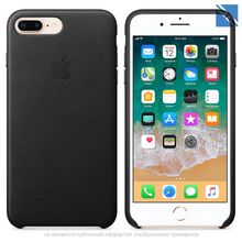 Apple iPhone 8 Plus Leather Case Black черный клипкейс MQHM2ZM A