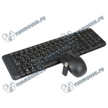 Комплект клавиатура + мышь Logitech "MK220 Wireless Combo" 920-003169, беспров., черный (USB) (ret) [102665]
