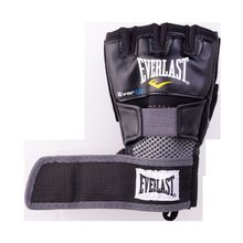 Everlast Перчатки снарядные Evergel Weight Lifting 4356BM, к з, черные серые