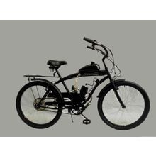 Велосипед с мотором Okkervil ZNC-32007G (48 см. куб., 2.4 лс, двигатель одноцилидровый, двухтактный возд. охл., бак 2.8л, макс. cкорость 35 км ч, макс. нагрузка 120 кг, размер колес 26*2.125, вес 27кг) черный, серый