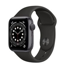Умные часы Apple Watch Series 6 GPS 40mm Aluminum Case with Sport Band (Серый космос черный)