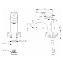 Смеситель для раковины Bravat Drop-D F148162C