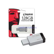 Флешка USB KINGSTON DataTraveler 50 128Гб, USB3.0, черный (dt50 128gb)
