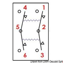 Osculati Marina R (ON)-OFF-(ON) toggle switch, 14.196.03