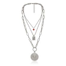 Многослойное колье "Монета" (арт. 81203-89)