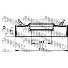 Сальник Привода Mitsubishi Lancer Lancer Cedia Cs Ct# 2000.03-2009.08 [Jpn] 41*61*9*13 Мм Febest арт. 95PAS41610913R