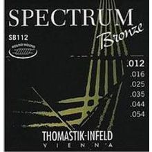 SB112 Spectrum Bronze Комплект струн для акустической гитары, сталь бронза, 012-054, Thomastik