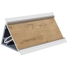 Скиф Плинтус для столешницы 3000х25х25 мм. № 100 матовый, цвет бунратти ID - 291598