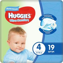 Huggies Ultra Comfort 19 подгузников в пачке 8 14 кг