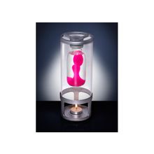 Лава лампа «фаерфлоу о1» (матовый хром) розовый