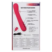 Розовый вибромассажер-пульсатор Throb Thumper - 21,5 см. (223909)