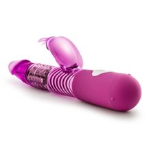 Blush Novelties Розовый вибратор с клиторальной стимуляцией Luxe Rabbit - 26 см. (розовый)