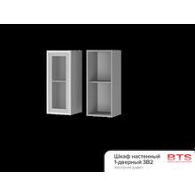 BTS 3В2 Шкаф настенный 1-дверный со стеклом Эмили ID - 302138