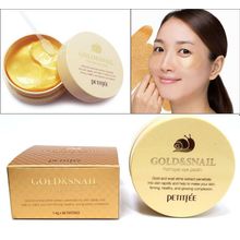 PETITTEE Патчи гидрогелевые с золотом и муцином улитки Hydro Gel Eye Patch Gold Snail, 60 шт l Петитфи