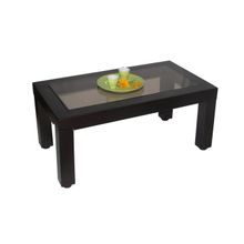 Мебелик Стол журнальный Сакура 3 со стеклом венге