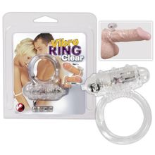 Прозрачное эрекционное виброкольцо Vibro Ring Clear прозрачный