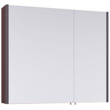 Aqwella Зеркальный шкаф Командор 85 дуб графит