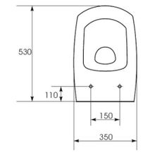 Унитаз подвесной Cersanit CARINA NEW CLEAN ON с кр.дюропл. slim lift. белый  S-MZ-CARINA-COn-S-DL-w