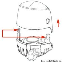 Osculati Whale Orca bilge pump 950 GPH 12 V, 16.551.12