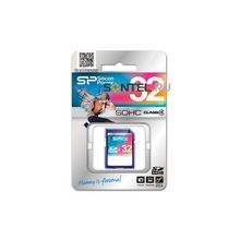 SP032GBSDH004V10,карта памяти 32GB SD, Silicon Power Class 4