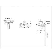 Смеситель для ванны Bravat Real F6121179CP-01