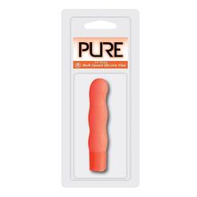 NMC Оранжевый вибромассажёр с рельефом PURE 3.5INCH VIBRATOR ORANGE - 9 см.