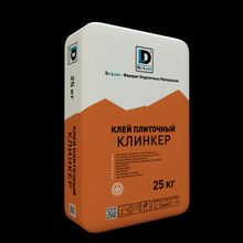 Клей плиточный Клинкер 25 кг Серый De Luxe