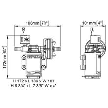 Marco Электрическая топливная помпа Marco UP3 E-BR 16471015 12 24 В 15 л мин 2,5 бар для перекачки дизельного топлива и масла с электронным управлением