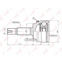 Шрус Наружный | Перед Прав Лев | LYNXauto арт. CO7562A