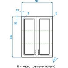 Шкаф Style Line Олеандр-2 60 Люкс, белый