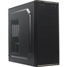 Корпус  Miditower PowerCool   S2004BK    ATX  500W  (24+2x4+6пин)