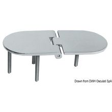 Osculati Hinge C 95% AISI316 160x70 mm, 38.873.50