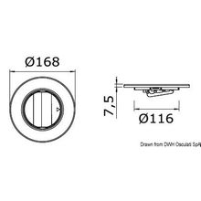 Osculati Air grid ABS white 163 mm, 53.301.75