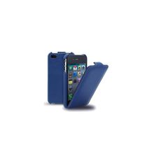Кожаный чехол Melkco Jacka Type Dark Blue для iPhone 4 4S