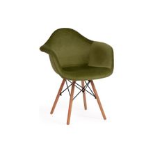 Tetchair Кресло CINDY SOFT (EAMES) (mod. 101), зеленый (HLR 54) натуральный