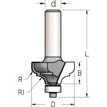 Фреза WPW RM06003 профиль классика R5 D35 B17 с подшипником хвостовик 6