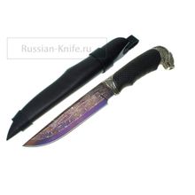 Нож Мудрый Каа  (мозаичный дамасск), (он же медведь)