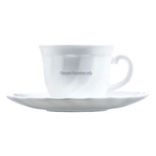Кофейный сервиз 90 мл Luminarc TRIANON WHITE ТРИАНОН УАЙТ 51945 (E9560)