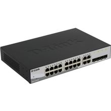 Коммутатор D-Link    DGS-1210-20   F1A    Управляемый коммутатор (16UTP 10   100   1000Mbps+ 4Combo 1000BASE-T   SFP)