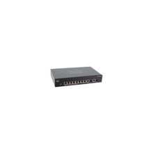 коммутатор Cisco SB SRW2008P-K9-EU, Gigabit PoE Managed Switch, 8-port 10 100 1000Mbps, 2 ports 10 100 1000 or SFP, 19 1U
