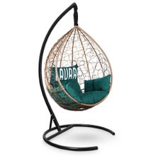 Кресло кокон подвесное SEVILLA VELOUR горячий шоколад + каркас