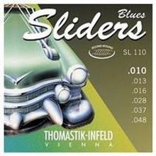 SL110 Blues Sliders Комплект струн для электрогитары, Med.Light, сталь никель,шелк, 10-48, Thomastik