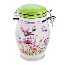 26242 Банка д сыпучих 930 мл с кр "Цветы" LR (х24) (26242)