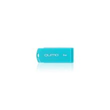 флешка 8Gb Qumo Twist Turquoise, flash usb, бирюзовая