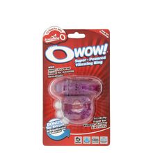 Фиолетовое эрекционное виброкольцо OWOW PURPLE (64916)