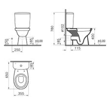 Унитаз-компакт Vitra Norm Fit 9844B099-7200 с микролифтом