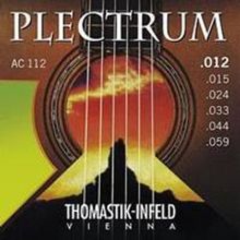 AC112 Plectrum Комплект струн для акустической гитары, сталь бронза, 012-059, Thomastik