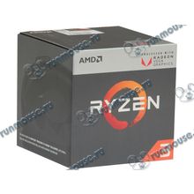 Процессор AMD "Ryzen 3 2200G" (3.50ГГц, 4x512КБ+4МБ, GPU) SocketAM4 (Box) (ret) [142189]