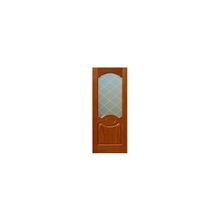 Шпонированная дверь. модель: Милан ПО файн-лайн шпон (Комплектность: Полотно, Размер: 900 х 2000 мм., Цвет: Шпон кедра)